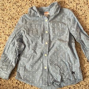 Long sleeve button down shirt.